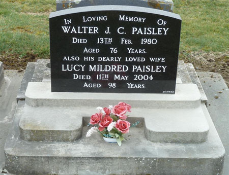 walter & lucy paisley grave